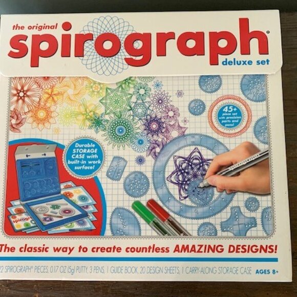 Hasbro Spirograph deluxe set 22 pieces by Kahootz - Picture 1 of 5